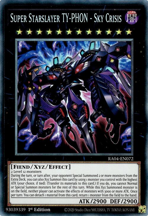 Super Starslayer TY-PHON - Sky Crisis [RA04-EN072] Prismatic Collector's Rare | Shuffle n Cut Hobbies & Games