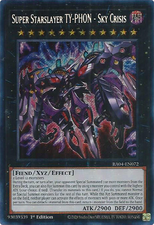 Super Starslayer TY-PHON - Sky Crisis [RA04-EN072] Secret Rare | Shuffle n Cut Hobbies & Games