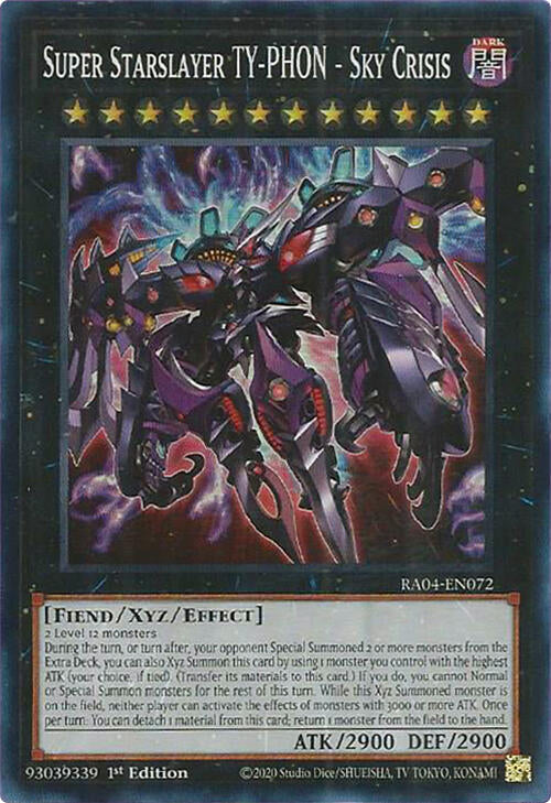 Super Starslayer TY-PHON - Sky Crisis [RA04-EN072] Super Rare | Shuffle n Cut Hobbies & Games