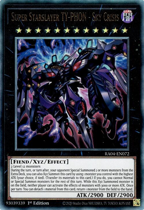 Super Starslayer TY-PHON - Sky Crisis [RA04-EN072] Prismatic Ultimate Rare | Shuffle n Cut Hobbies & Games