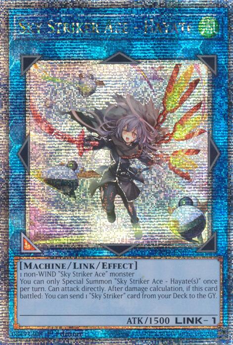 Sky Striker Ace - Hayate (New Art) [RA04-EN073] Quarter Century Secret Rare | Shuffle n Cut Hobbies & Games