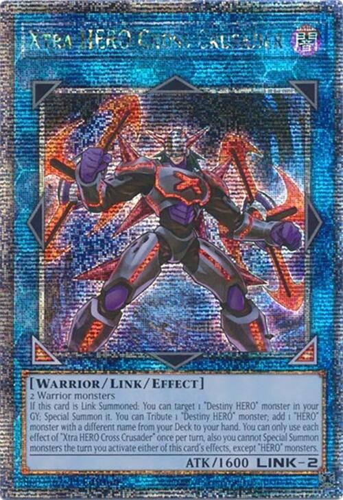 Xtra HERO Cross Crusader [RA04-EN076] Quarter Century Secret Rare | Shuffle n Cut Hobbies & Games