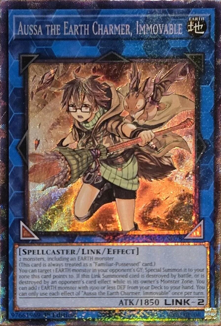 Aussa the Earth Charmer, Immovable [RA04-EN078] Prismatic Collector's Rare | Shuffle n Cut Hobbies & Games