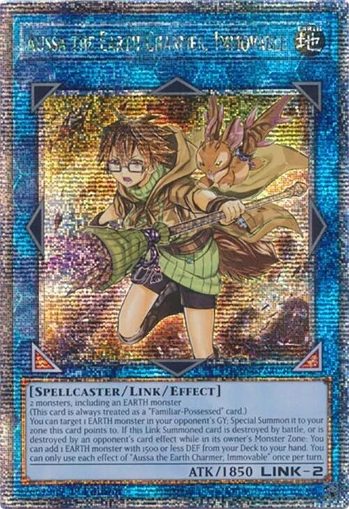 Aussa the Earth Charmer, Immovable [RA04-EN078] Quarter Century Secret Rare | Shuffle n Cut Hobbies & Games