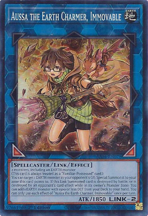 Aussa the Earth Charmer, Immovable [RA04-EN078] Super Rare | Shuffle n Cut Hobbies & Games