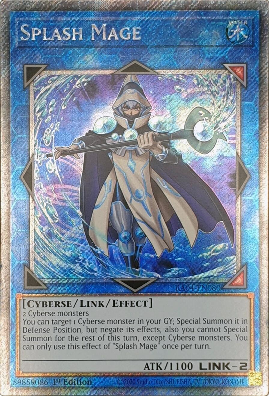 Splash Mage [RA04-EN080] Platinum Secret Rare | Shuffle n Cut Hobbies & Games