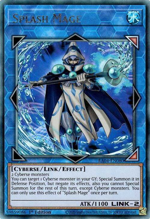 Splash Mage [RA04-EN080] Prismatic Ultimate Rare | Shuffle n Cut Hobbies & Games