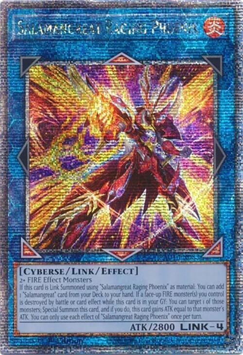 Salamangreat Raging Phoenix [RA04-EN083] Quarter Century Secret Rare | Shuffle n Cut Hobbies & Games