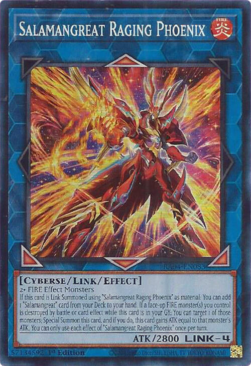 Salamangreat Raging Phoenix [RA04-EN083] Super Rare | Shuffle n Cut Hobbies & Games