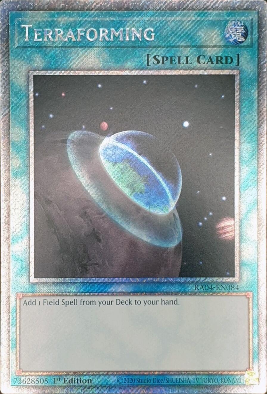 Terraforming [RA04-EN084] Platinum Secret Rare | Shuffle n Cut Hobbies & Games