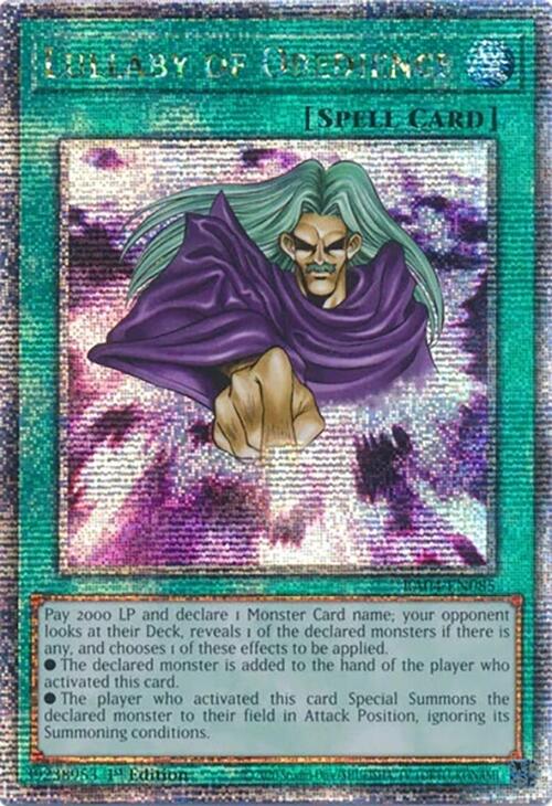 Lullaby of Obedience [RA04-EN085] Quarter Century Secret Rare | Shuffle n Cut Hobbies & Games