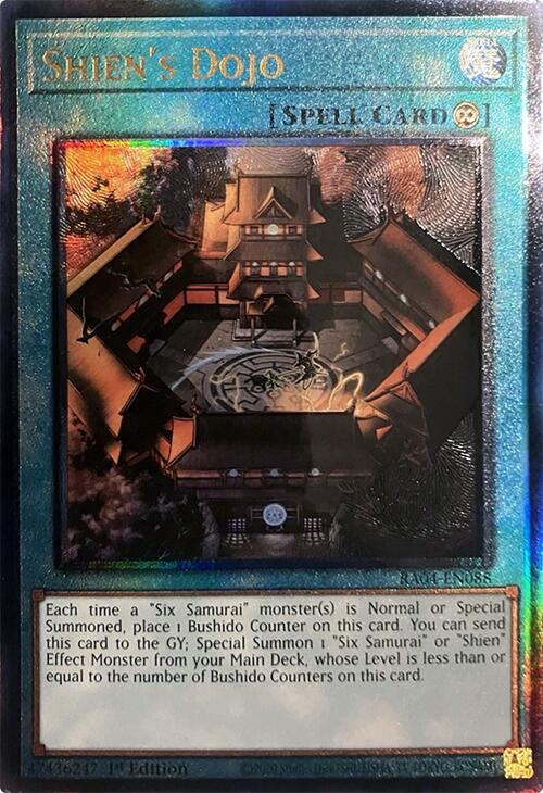 Shien's Dojo [RA04-EN088] Prismatic Ultimate Rare | Shuffle n Cut Hobbies & Games