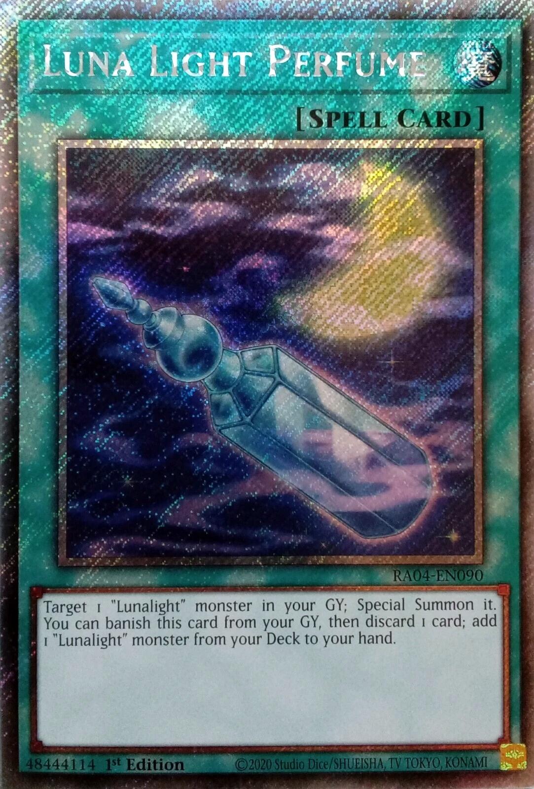 Luna Light Perfume [RA04-EN090] Platinum Secret Rare | Shuffle n Cut Hobbies & Games