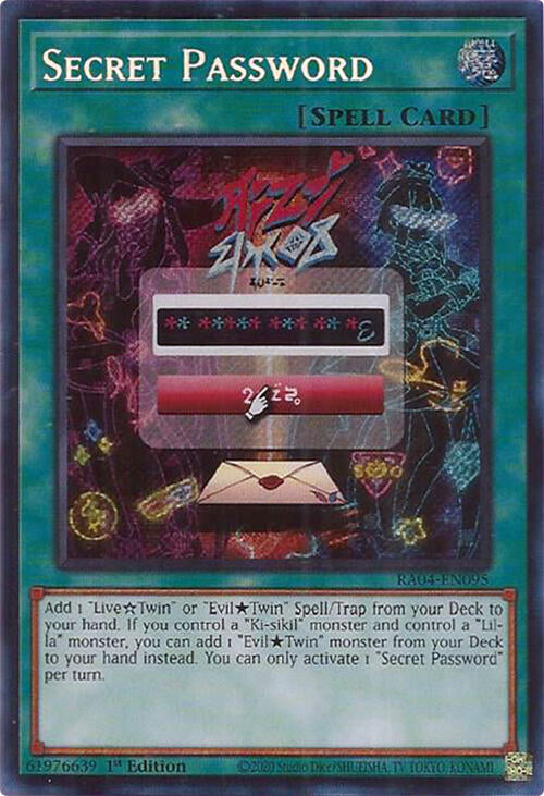 Secret Password [RA04-EN095] Secret Rare | Shuffle n Cut Hobbies & Games