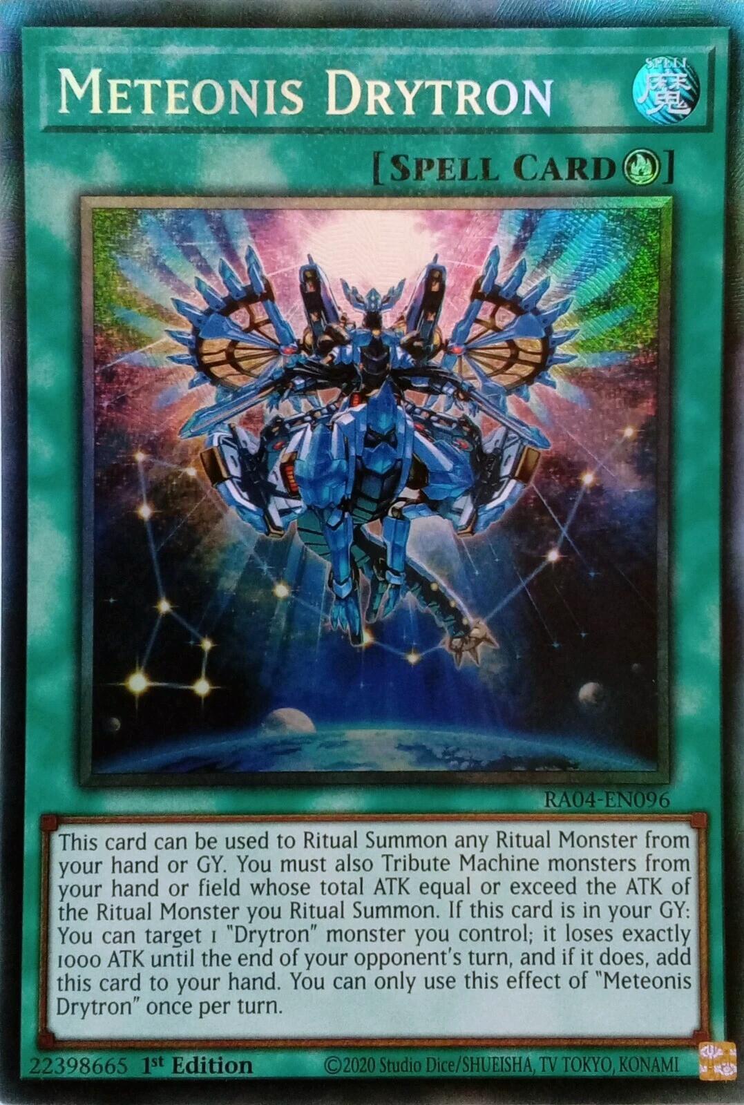 Meteonis Drytron [RA04-EN096] Prismatic Collector's Rare | Shuffle n Cut Hobbies & Games