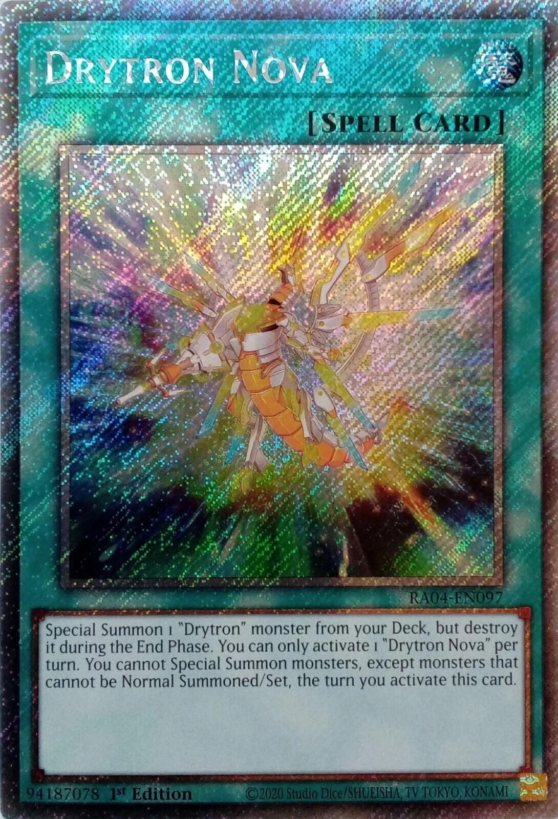 Drytron Nova [RA04-EN097] Platinum Secret Rare | Shuffle n Cut Hobbies & Games