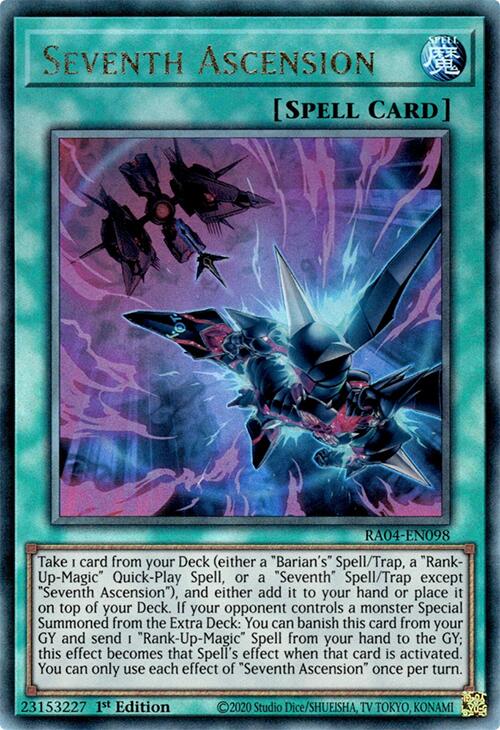 Seventh Ascension [RA04-EN098] Prismatic Ultimate Rare | Shuffle n Cut Hobbies & Games