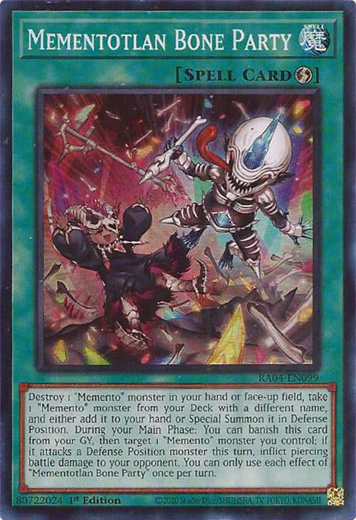 Mementotlan Bone Party [RA04-EN099] Super Rare | Shuffle n Cut Hobbies & Games