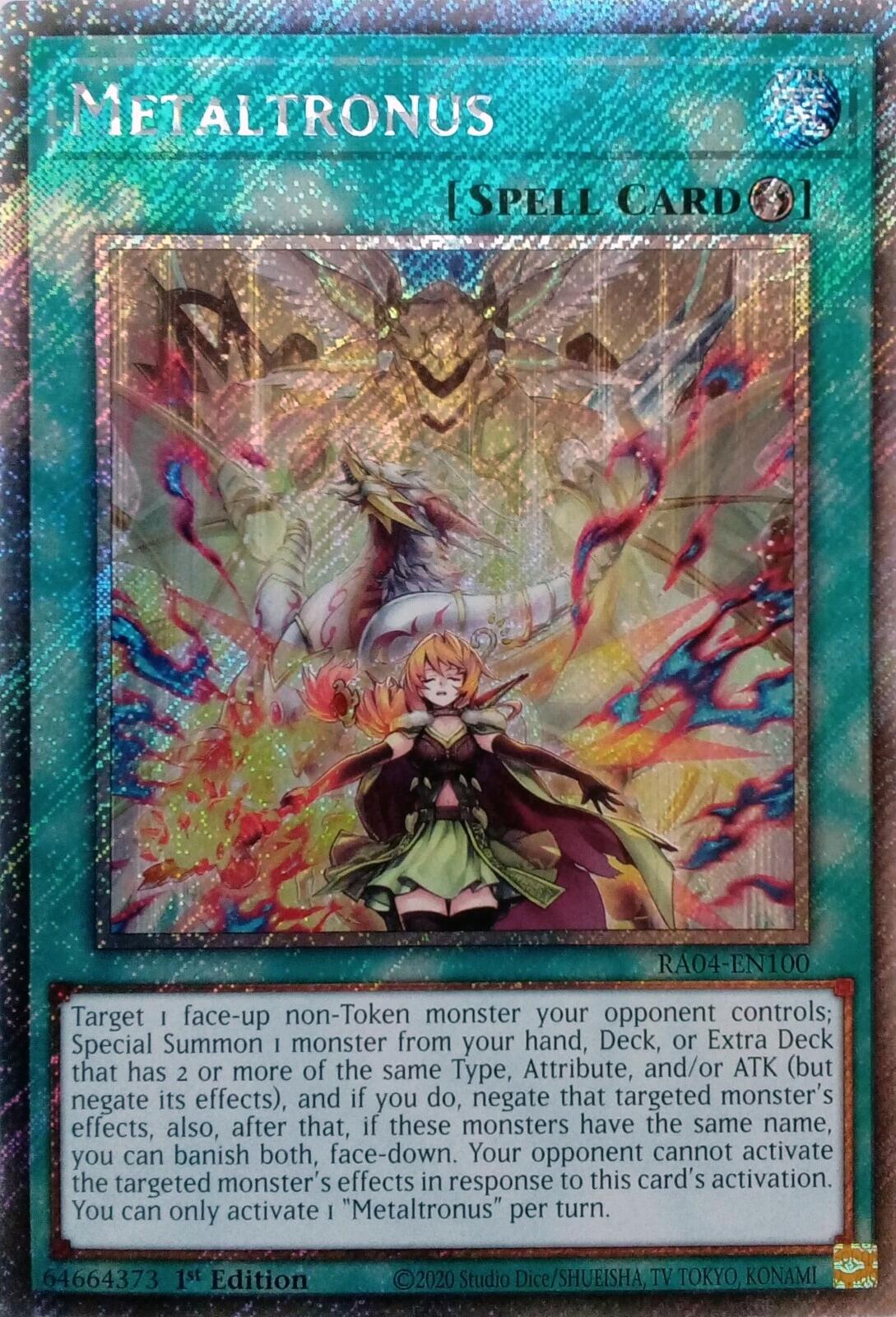 Metaltronus [RA04-EN100] Platinum Secret Rare | Shuffle n Cut Hobbies & Games
