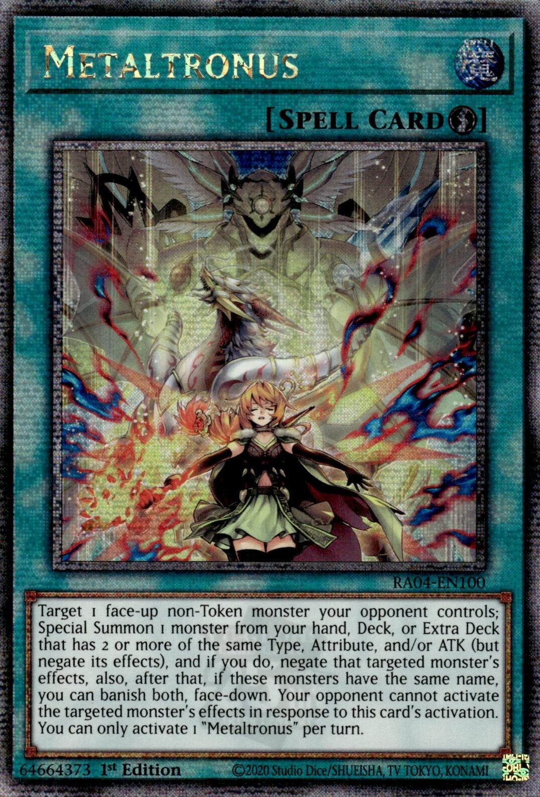 Metaltronus [RA04-EN100] Quarter Century Secret Rare | Shuffle n Cut Hobbies & Games