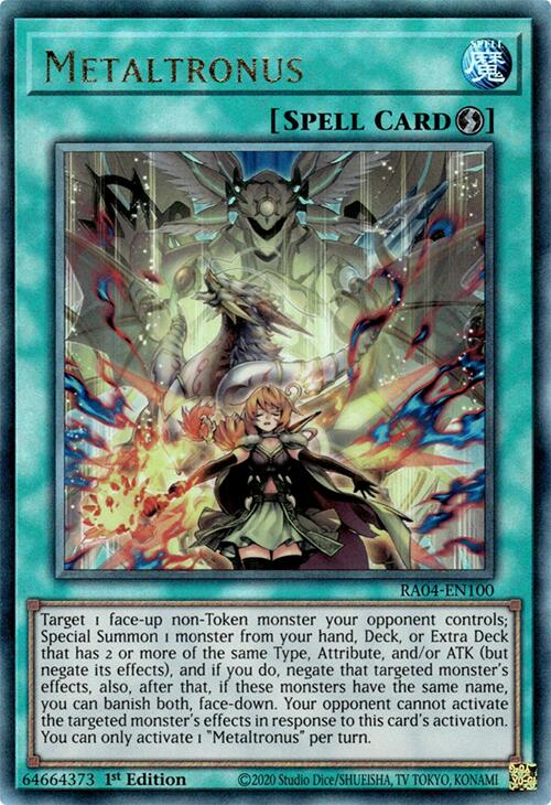 Metaltronus [RA04-EN100] Prismatic Ultimate Rare | Shuffle n Cut Hobbies & Games