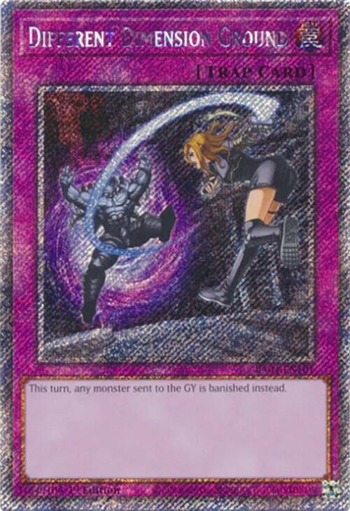 Different Dimension Ground [RA04-EN101] Platinum Secret Rare | Shuffle n Cut Hobbies & Games