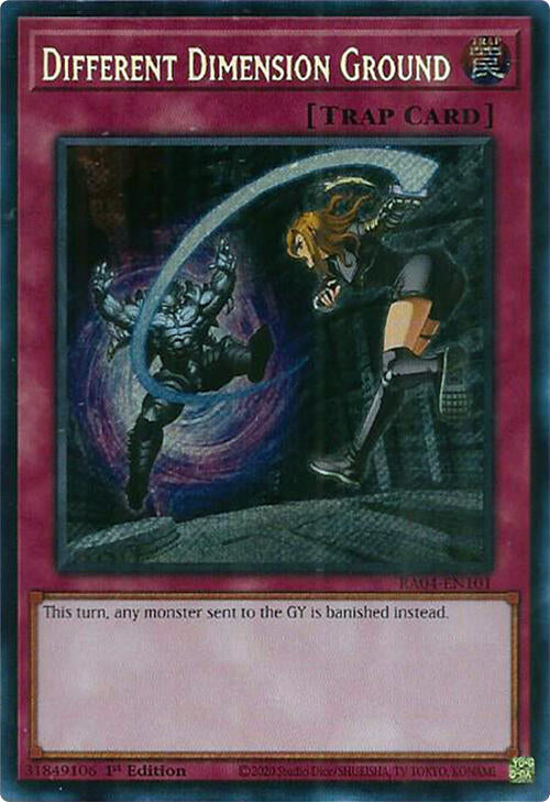 Different Dimension Ground [RA04-EN101] Secret Rare | Shuffle n Cut Hobbies & Games