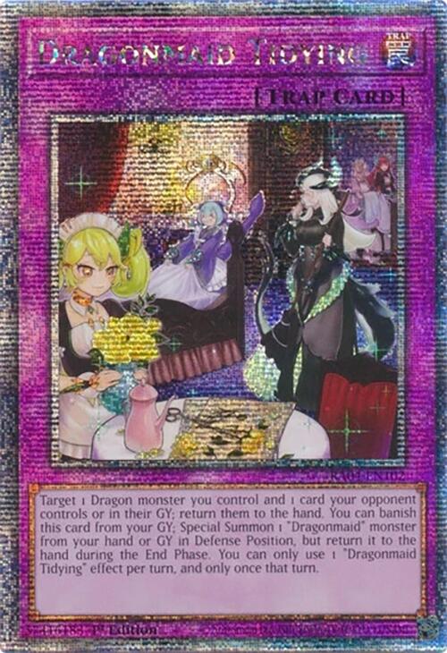 Dragonmaid Tidying [RA04-EN102] Quarter Century Secret Rare | Shuffle n Cut Hobbies & Games