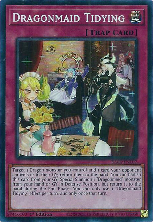 Dragonmaid Tidying [RA04-EN102] Super Rare | Shuffle n Cut Hobbies & Games