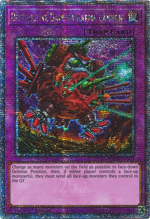 Destructive Daruma Karma Cannon [RA04-EN103] Quarter Century Secret Rare | Shuffle n Cut Hobbies & Games