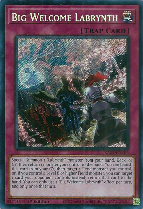 Big Welcome Labrynth [RA04-EN104] Secret Rare | Shuffle n Cut Hobbies & Games