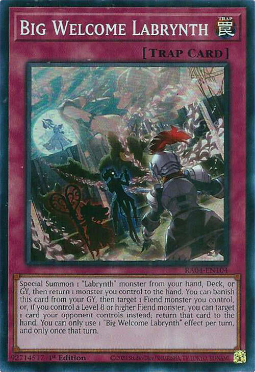 Big Welcome Labrynth [RA04-EN104] Super Rare | Shuffle n Cut Hobbies & Games