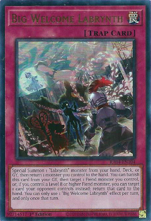 Big Welcome Labrynth [RA04-EN104] Ultra Rare | Shuffle n Cut Hobbies & Games