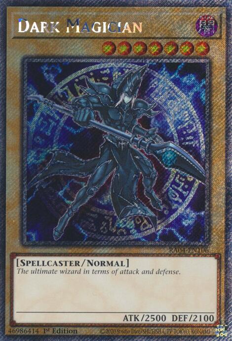 Dark Magician (6th Art) [RA04-EN106] Platinum Secret Rare | Shuffle n Cut Hobbies & Games