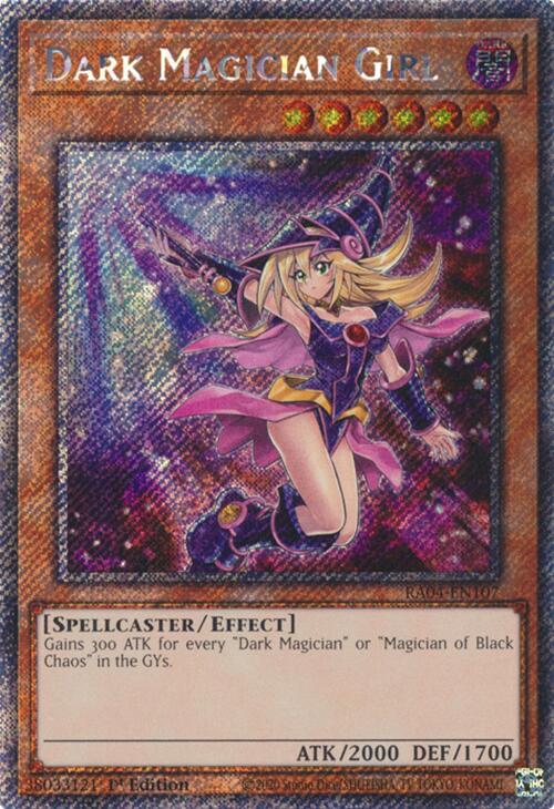 Dark Magician Girl (7th Art) [RA04-EN107] Platinum Secret Rare | Shuffle n Cut Hobbies & Games