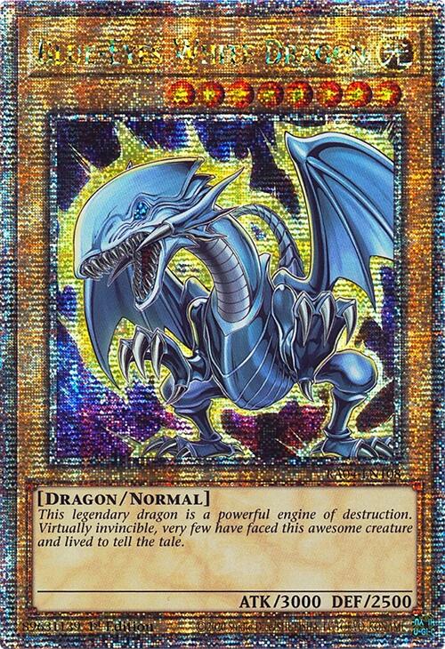 Blue-Eyes White Dragon (7th Art) [RA04-EN108] Quarter Century Secret Rare | Shuffle n Cut Hobbies & Games