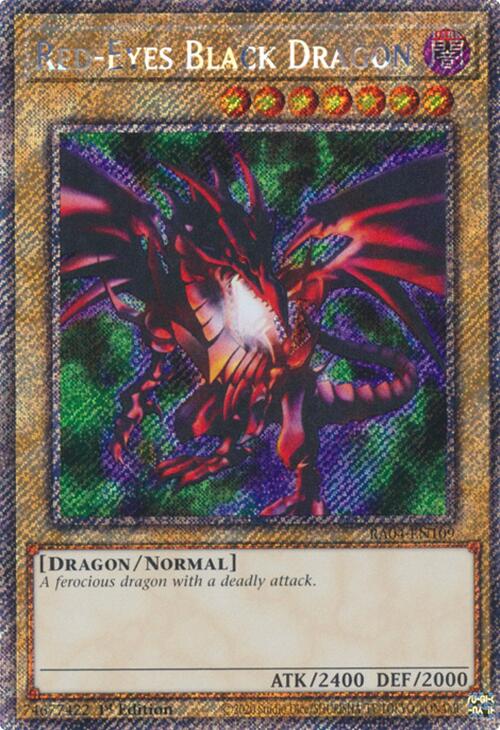Red-Eyes Black Dragon (4th Art) [RA04-EN109] Platinum Secret Rare | Shuffle n Cut Hobbies & Games