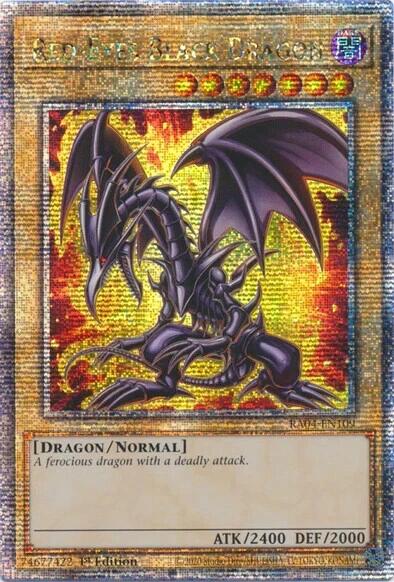 Red-Eyes Black Dragon (7th Art) [RA04-EN109] Quarter Century Secret Rare | Shuffle n Cut Hobbies & Games