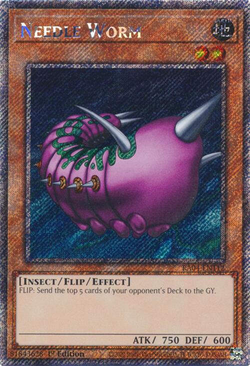 Needle Worm [RA04-EN112] Platinum Secret Rare | Shuffle n Cut Hobbies & Games