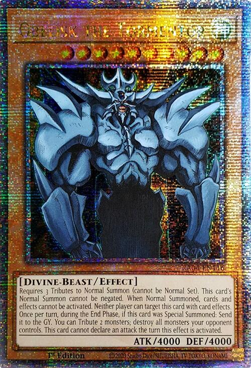 Obelisk the Tormentor [RA04-EN116] Quarter Century Secret Rare | Shuffle n Cut Hobbies & Games