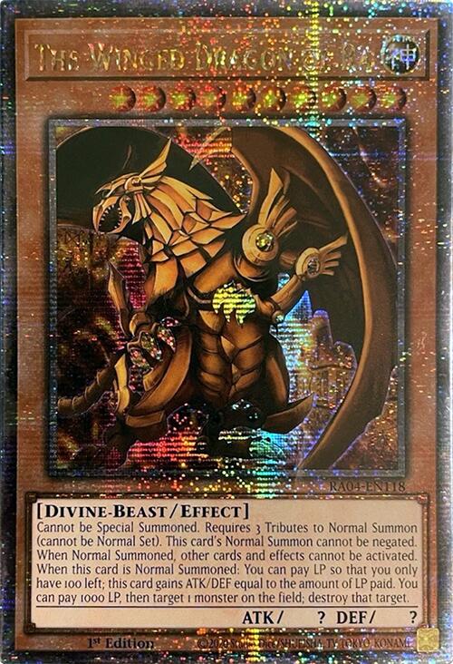 The Winged Dragon of Ra [RA04-EN118] Quarter Century Secret Rare | Shuffle n Cut Hobbies & Games