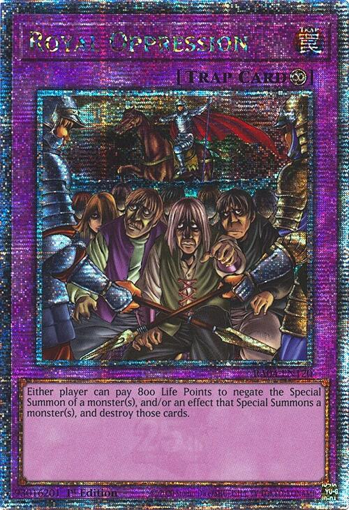 Royal Oppression [RA04-EN120] Quarter Century Secret Rare | Shuffle n Cut Hobbies & Games