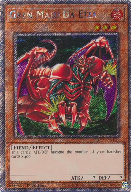 Gren Maju Da Eiza [RA04-EN124] Platinum Secret Rare | Shuffle n Cut Hobbies & Games