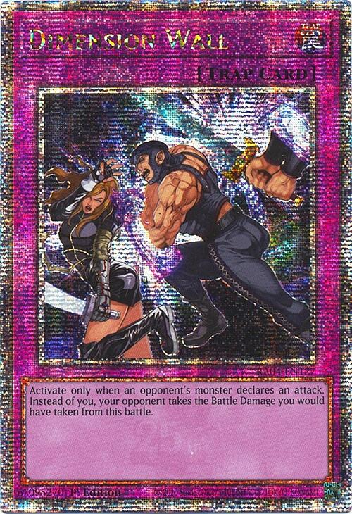Dimension Wall [RA04-EN127] Quarter Century Secret Rare | Shuffle n Cut Hobbies & Games