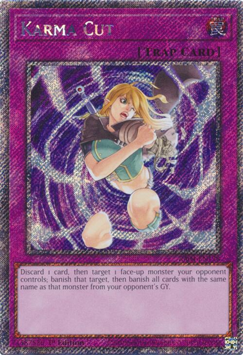 Karma Cut [RA04-EN128] Platinum Secret Rare | Shuffle n Cut Hobbies & Games