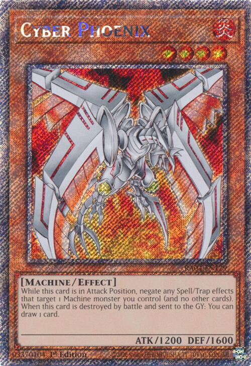 Cyber Phoenix [RA04-EN129] Platinum Secret Rare | Shuffle n Cut Hobbies & Games