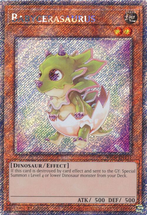 Babycerasaurus [RA04-EN131] Platinum Secret Rare | Shuffle n Cut Hobbies & Games