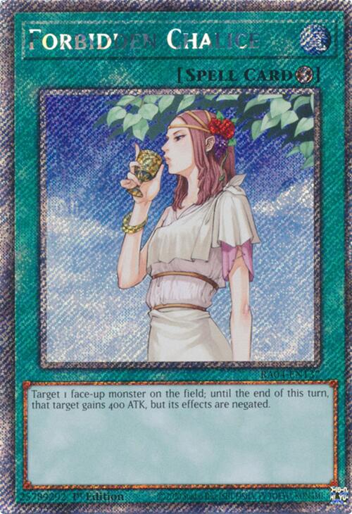Forbidden Chalice [RA04-EN137] Platinum Secret Rare | Shuffle n Cut Hobbies & Games