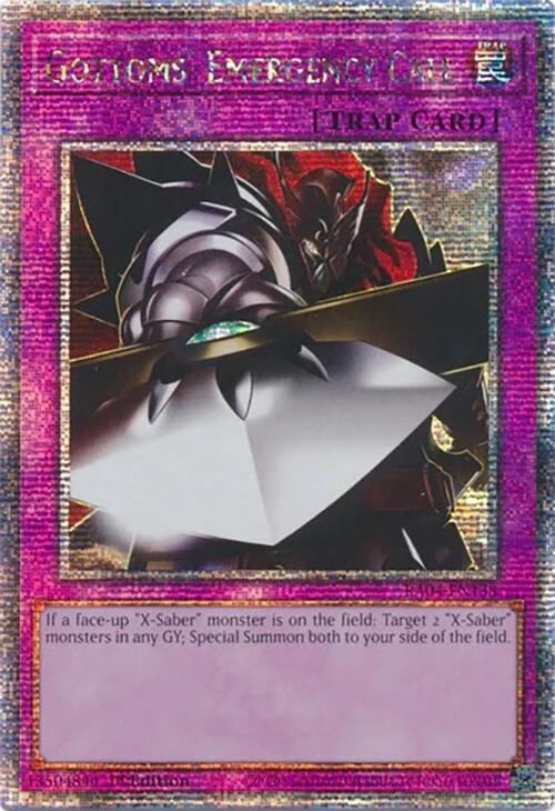 Gottoms' Emergency Call [RA04-EN138] Quarter Century Secret Rare | Shuffle n Cut Hobbies & Games