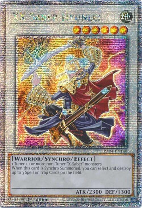 XX-Saber Hyunlei [RA04-EN140] Quarter Century Secret Rare | Shuffle n Cut Hobbies & Games
